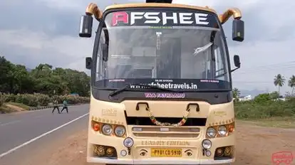 Afshee Travels Bus-Front Image