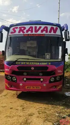 Sravan Travels Bus-Front Image