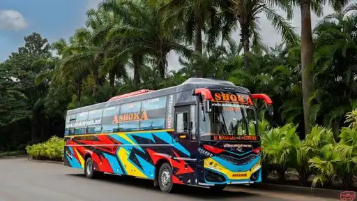 Ashoka Travels Bus-Front Image
