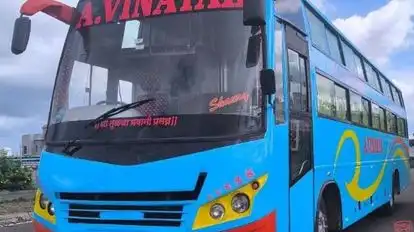 A Vinayak Travels Bus-Front Image