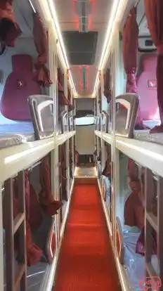 Pooja Travels Bus-Seats layout Image
