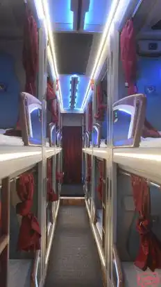 Pooja Travels Bus-Seats layout Image