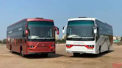 Gujarat Travels Agency Bus-Front Image