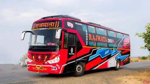 Rajmata Tours and Travels Bus-Front Image