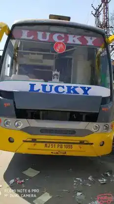 Lucky Travels Agency Bus-Front Image