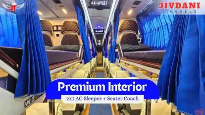 Jivdani Tours and Travels Bus-Seats layout Image