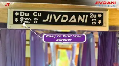 Jivdani Tours and Travels Bus-Seats layout Image