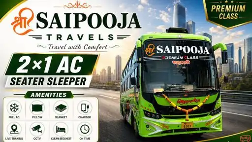 Shree Saipooja Travels Bus-Front Image