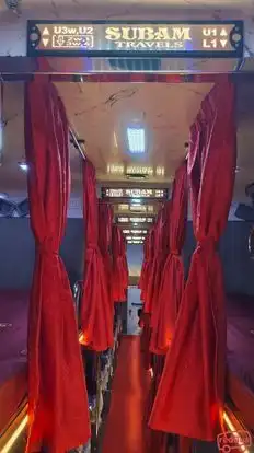 SUBAM TRAVELS Bus-Seats layout Image