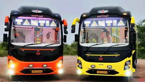 Tantia Travels & Cargo Bus-Front Image