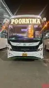 Poornima Tours Bus-Front Image