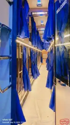 Poornima Tours Bus-Seats layout Image