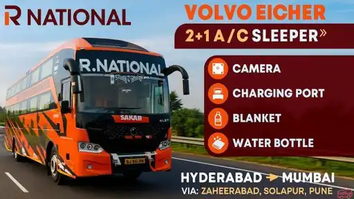 R National Travels Bus-Front Image