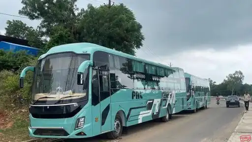 New Pal Travels Bus-Front Image