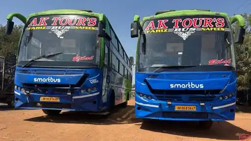 AK Tours & Travels  Bus-Front Image
