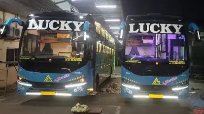 LUCKY TRAVELS  Bus-Front Image