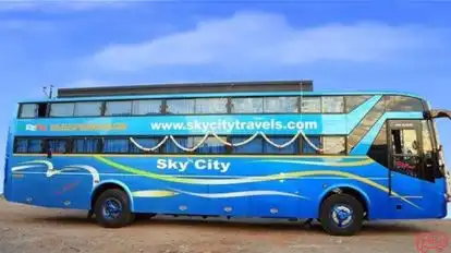 Sky travels Bus-Side Image