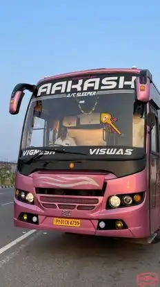 Aakash Travels Bus-Front Image