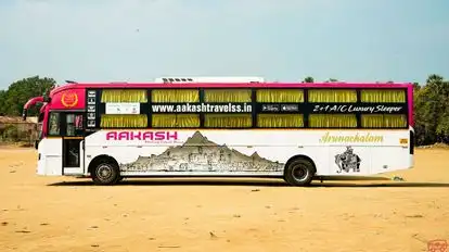 Aakash Travels Bus-Front Image