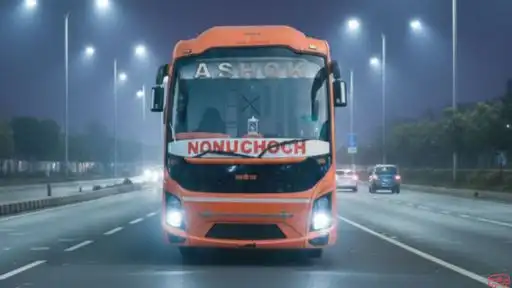 Ashok Travels Bus-Front Image