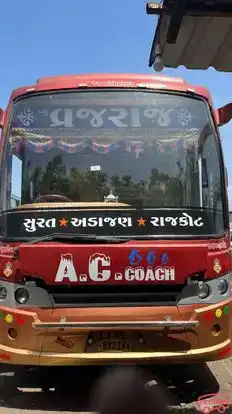 New Vrajraj Travels Bus-Front Image