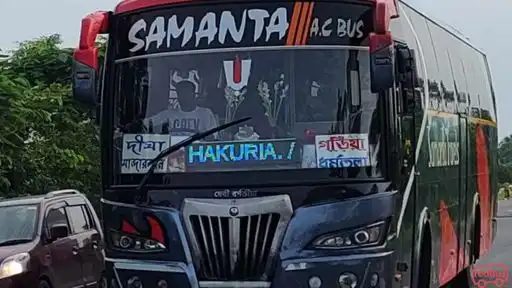 Samanta Travels Bus-Front Image