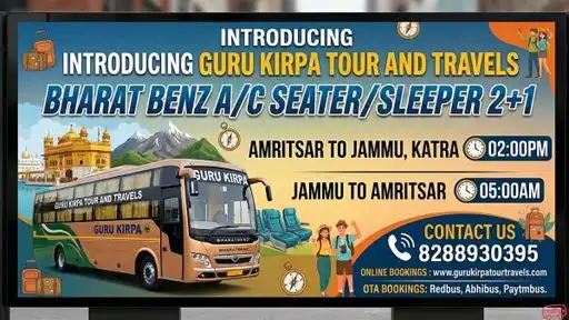 Guru Kirpa Tour And Travels Bus-Front Image