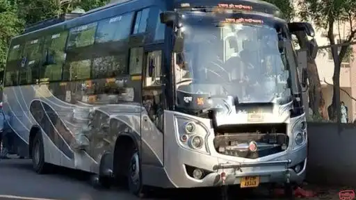 Krishna Travels Gwalior Bus-Front Image