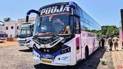 New Pooja Travels BRP Bus-Front Image