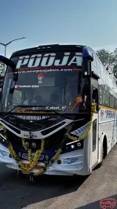 New Pooja Travels BRP Bus-Front Image