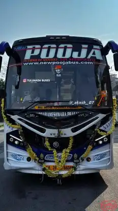 New Pooja Travels BRP Bus-Front Image
