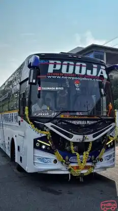 New Pooja Travels BRP Bus-Front Image