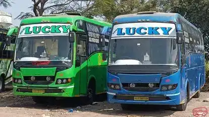 New Lucky Travels Bus-Front Image