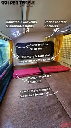 Golden Temple Express Volvo Bus-Seats Image