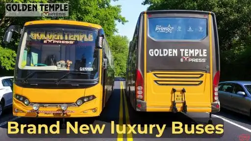 Golden Temple Express Volvo Bus-Front Image