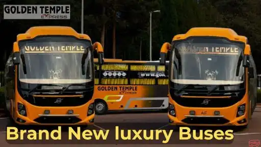 Golden Temple Express Volvo Bus-Front Image