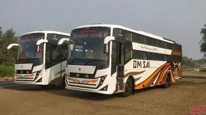 Om sai travels Bus-Front Image