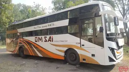 Om sai travels Bus-Side Image