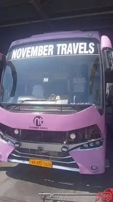 November Travels Bus-Front Image