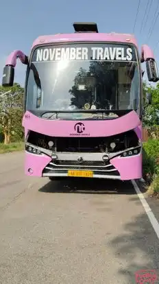 November Travels Bus-Front Image