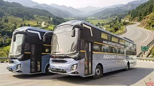 Aadishakti Travels Bus-Front Image