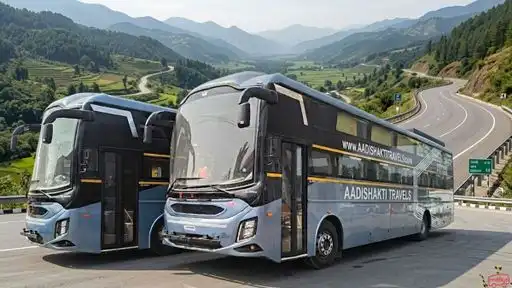 Aadishakti Travels Bus-Front Image