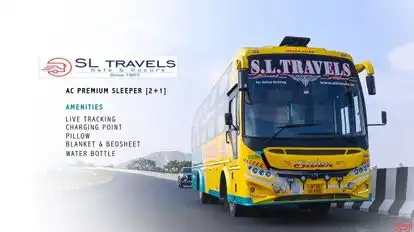 S L Travels Bus-Front Image