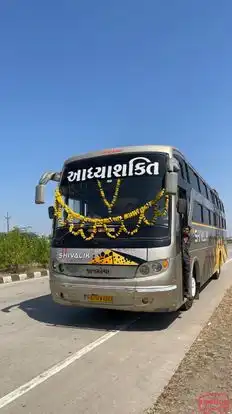 Adhyashakti Travels Bus-Front Image