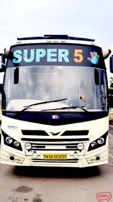 SUPER 5 TRAVELS Bus-Front Image