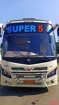 SUPER 5 TRAVELS Bus-Front Image