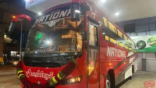 National travels and logistics Bus-Front Image