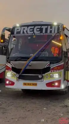 Preethi Tours  And Travels Bus-Front Image