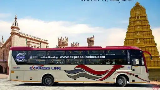 Express Line Bus-Front Image