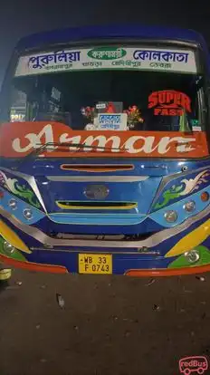 Arman Travels Bus-Front Image